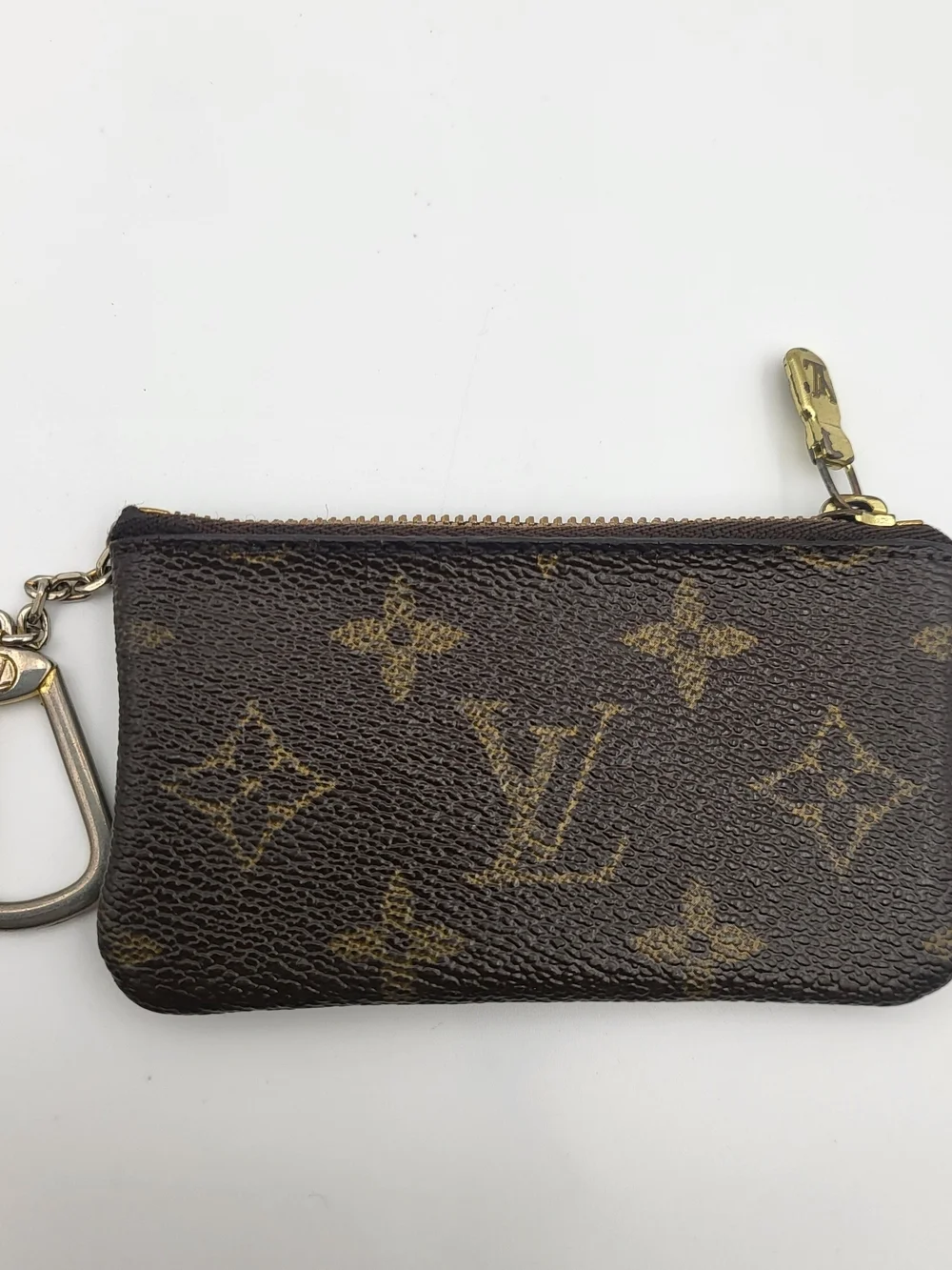 Louis Vuitton Monogram Canvas Pochette Cles Key Pouch..Authentic w/COA..